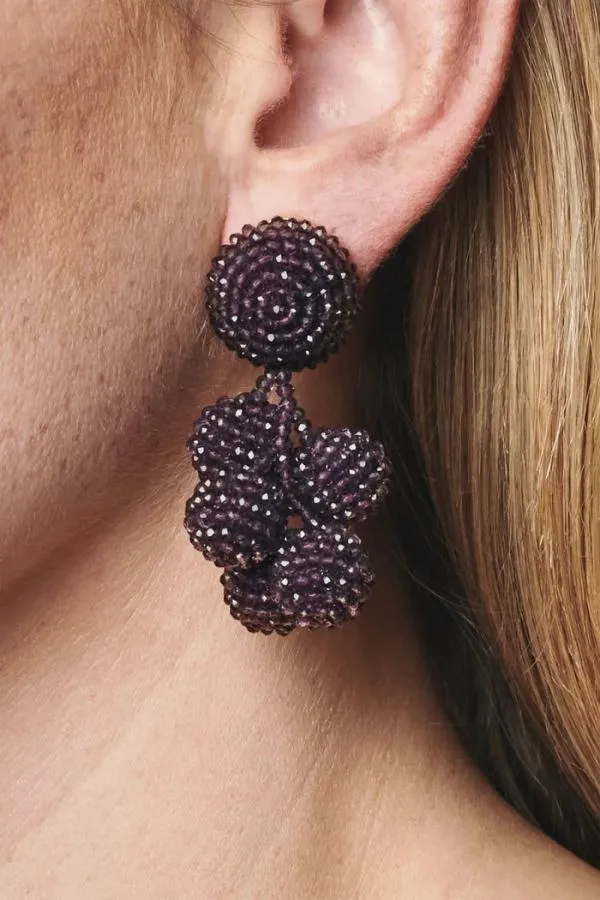 Sachin and Babi Mini Coconuts Earrings 8211 Faceted Beads Merlot Women Earrings