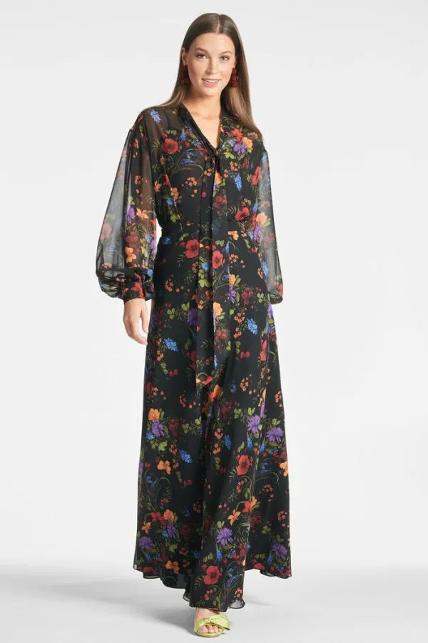 Sachin and Babi Nora Top 8211 Noir Wildflower Noir Wildflower Women Matching Sets