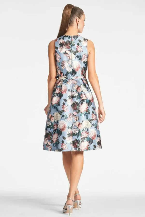 Sachin and Babi Tish Dress 8211 Ice Blue Garden Ice Blue Garden Women Midi
