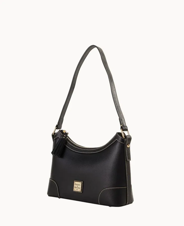 Saffiano Shoulder Bag Black Woman Dooney and Bourke Shoulder Bags Saffiano Shoulder Bag Black Woman Dooney and Bourke Shoulder Bags