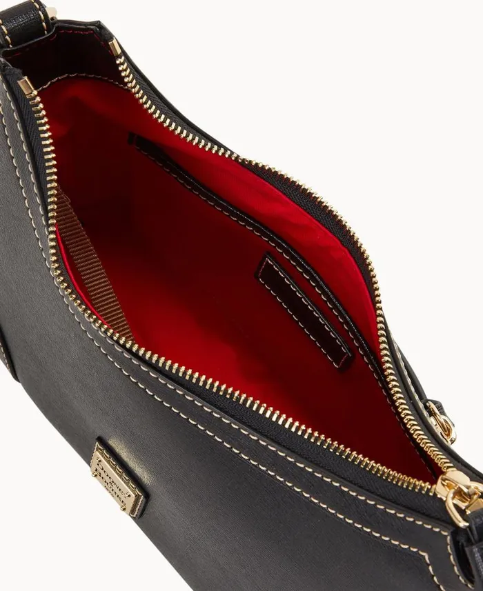 Saffiano Shoulder Bag Black Woman Dooney and Bourke Shoulder Bags Saffiano Shoulder Bag Black Woman Dooney and Bourke Shoulder Bags