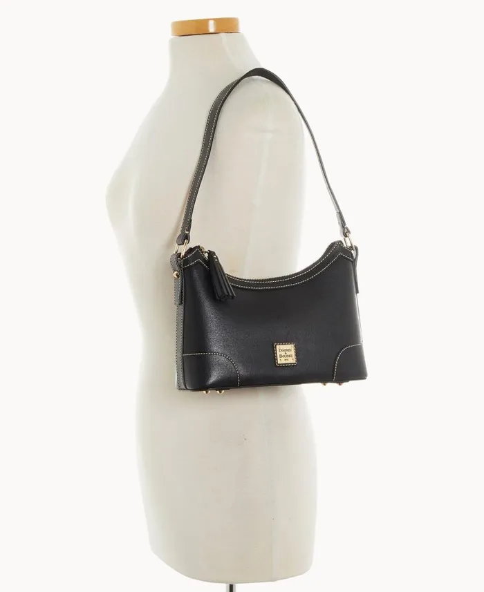Saffiano Shoulder Bag Black Woman Dooney and Bourke Shoulder Bags Saffiano Shoulder Bag Black Woman Dooney and Bourke Shoulder Bags
