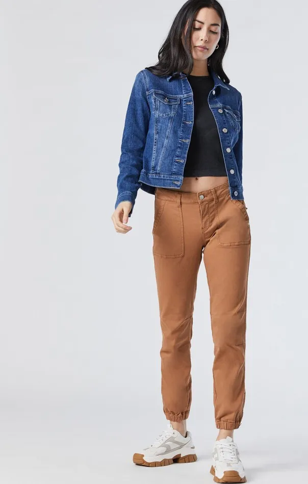 Samantha Jacket In Mid Brushed Feather Blue Women Mavi Jeans Jackets Samantha Jacket In Mid Brushed Feather Blue Women Mavi Jeans Jackets