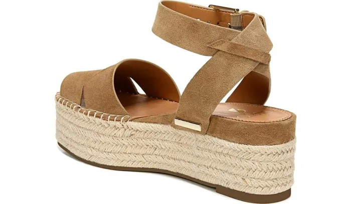 Sandals Women Franco Sarto Sarto Lexie Espadrille Platform Sandal Toasted Barley Suede