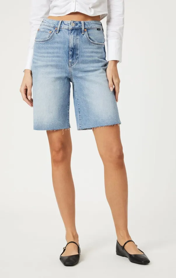 Selina Shorts In Light Used Recycled Blue Women Mavi Jeans Shorts Selina Shorts In Light Used Recycled Blue Women Mavi Jeans Shorts