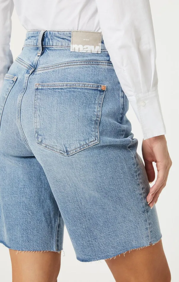 Selina Shorts In Light Used Recycled Blue Women Mavi Jeans Shorts Selina Shorts In Light Used Recycled Blue Women Mavi Jeans Shorts