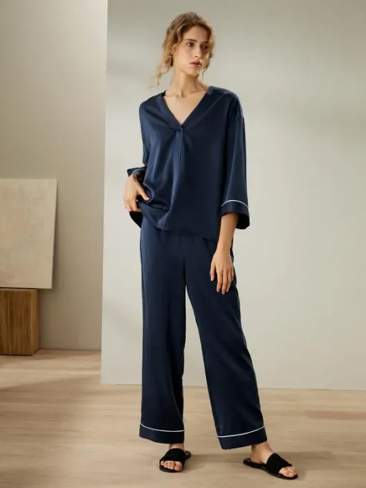 Silk Suede Pullover Pajama Set Women Lilysilk Pajamas