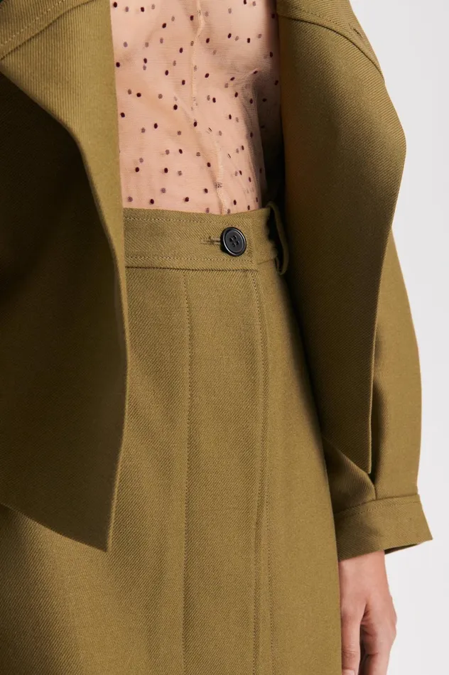 Skirts Women Scanlan Theodore MINI SKIRT Olive