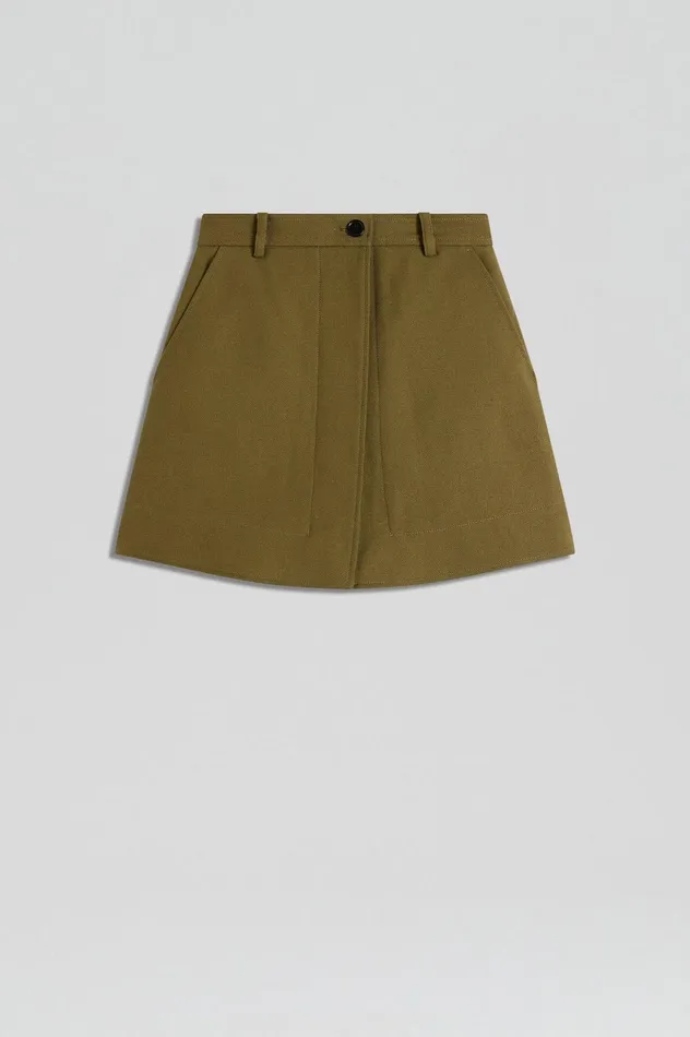 Skirts Women Scanlan Theodore MINI SKIRT Olive