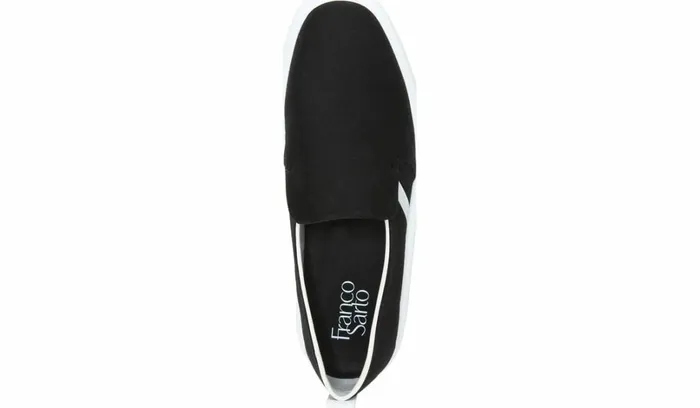 Sneakers Women Franco Sarto Franco Maldives Slip On Sneaker Black Canvas