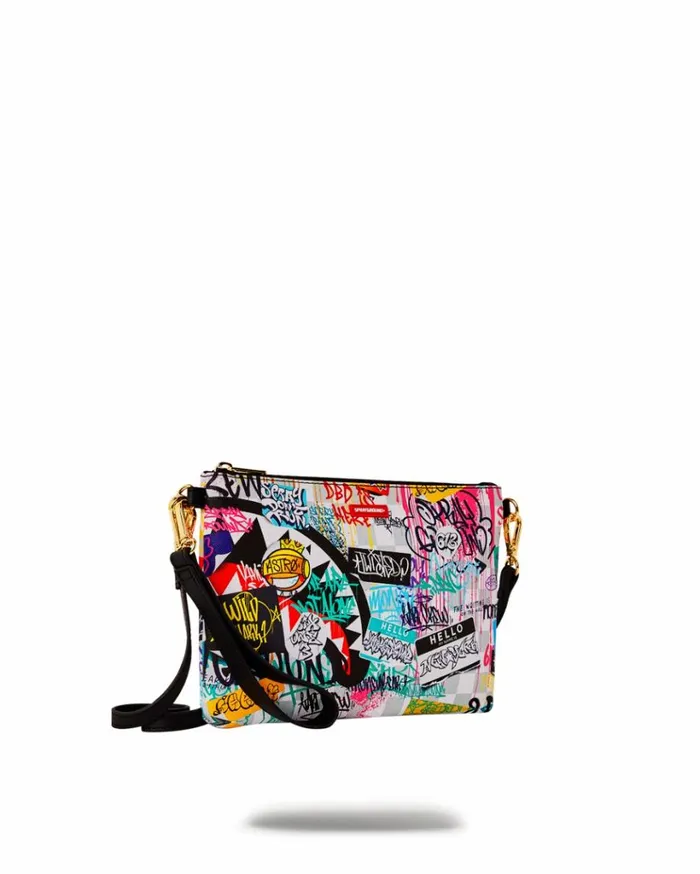 SPRAYGROUND CREATE ANOTHER DAY CROSSOVER CLUTCH W SHOULDER STRAP Bags