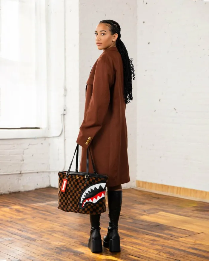SPRAYGROUND FURRR SHARKS IN PARIS TOTE Bags