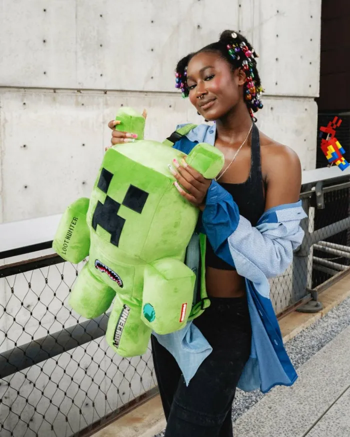 SPRAYGROUND MINECRAFT CREEPER MONEYBEAR BACKPACK Bags