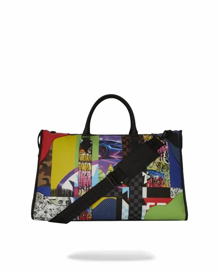 SPRAYGROUND SHARK MASTERPIECES PYRAMID LARGE DUFFLE Bags
