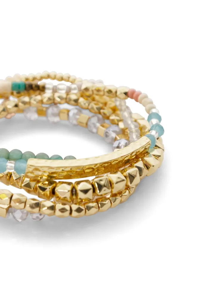STACKABLE BEADED BRACELET Gold Multi Women VENUS Bracelets