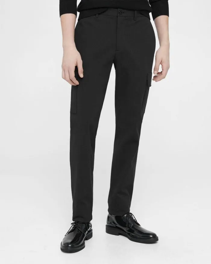 Suits Men Theory Zaine Cargo Pant In Neoteric Twill Black
