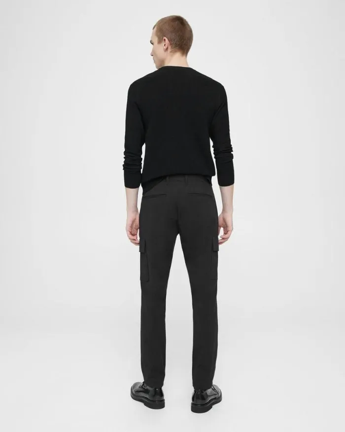 Suits Men Theory Zaine Cargo Pant In Neoteric Twill Black