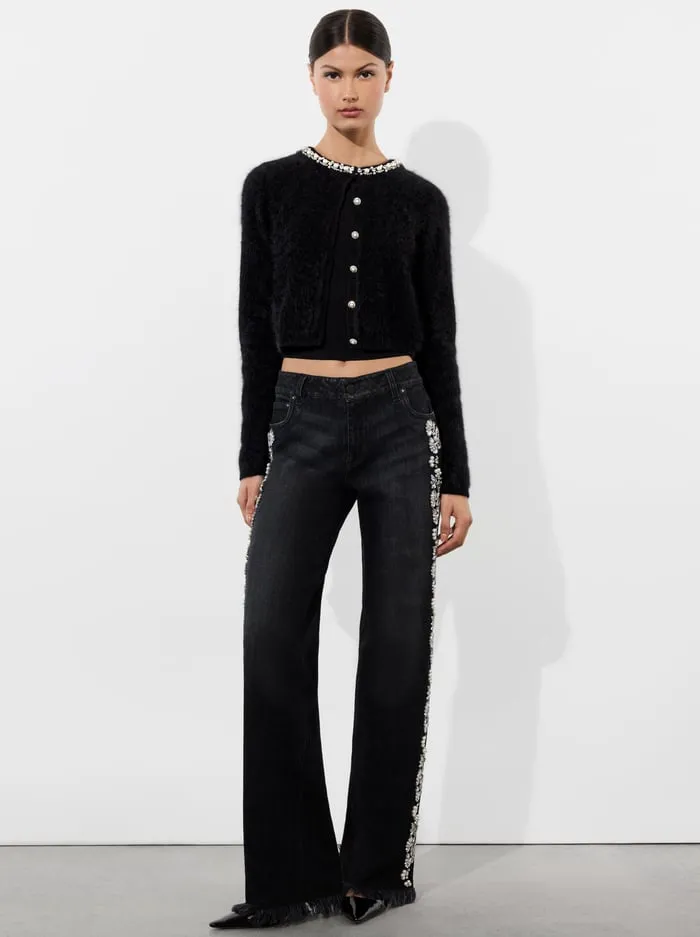 Sweaters Women Alice Olivia Dollie Cardigan Black