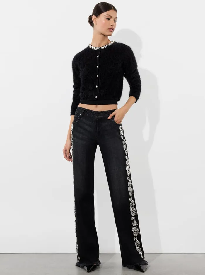 Sweaters Women Alice Olivia Dollie Cardigan Black