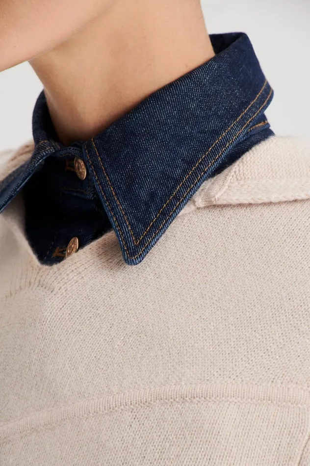 Sweaters Women Scanlan Theodore CASHMERE HOODED SWEATER Wheat Sweaters Women Scanlan Theodore CASHMERE HOODED SWEATER Wheat