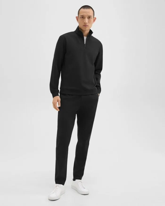 Sweatshirts Hoodies Men Theory QuarterZip Sweatshirt In Scuba Black Sweatshirts Hoodies Men Theory QuarterZip Sweatshirt In Scuba Black