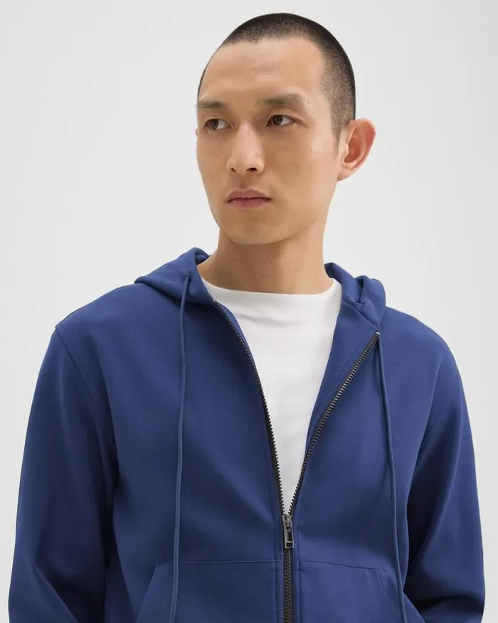 Sweatshirts Hoodies Men Theory ZipUp Hoodie In Scuba Deep Atlantic Sweatshirts Hoodies Men Theory ZipUp Hoodie In Scuba Deep Atlantic