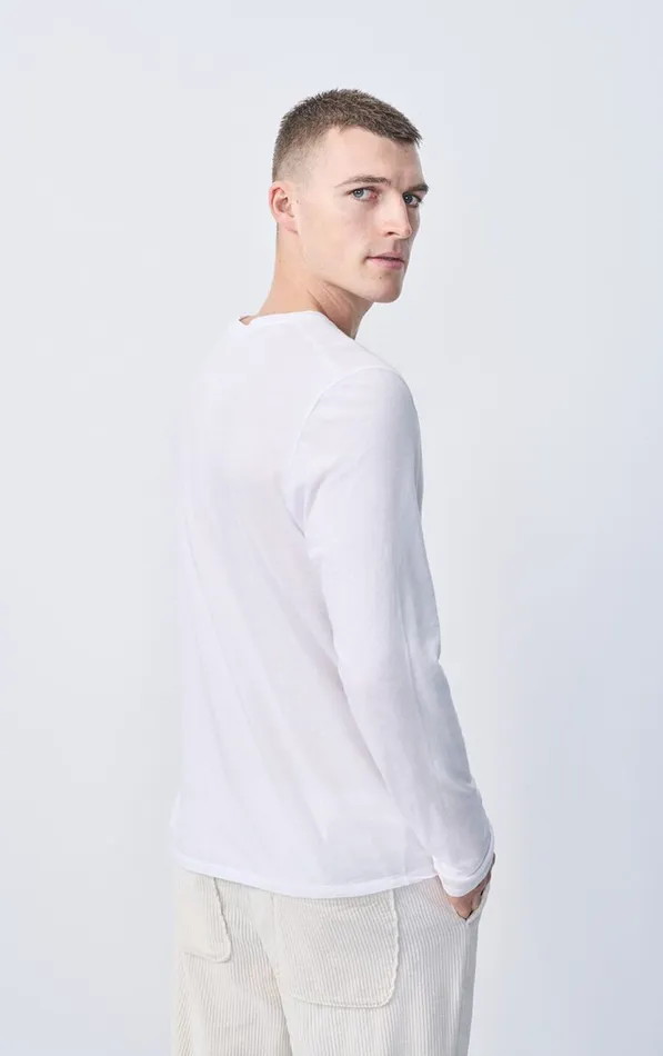 TShirt Decatur White Men American Vintage Long Sleeve TShirts TShirt Decatur White Men American Vintage Long Sleeve TShirts