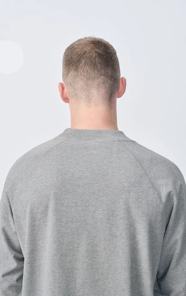 TShirt Fazy Heather Grey Men American Vintage Long Sleeve TShirts TShirt Fazy Heather Grey Men American Vintage Long Sleeve TShirts