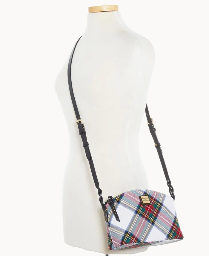 Tartan Penny Crossbody White Woman Dooney and Bourke Crossbodies Tartan Penny Crossbody White Woman Dooney and Bourke Crossbodies