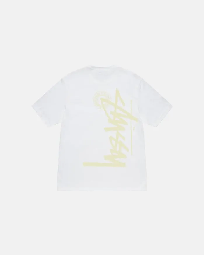 Tees MenWomen Stussy BUANA STOCK TEE White