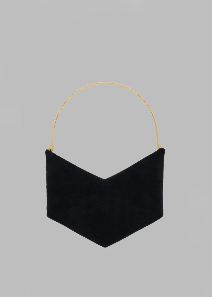 The Frankie Shop Bevza Grain Clutch 8211 Black 8211 Women