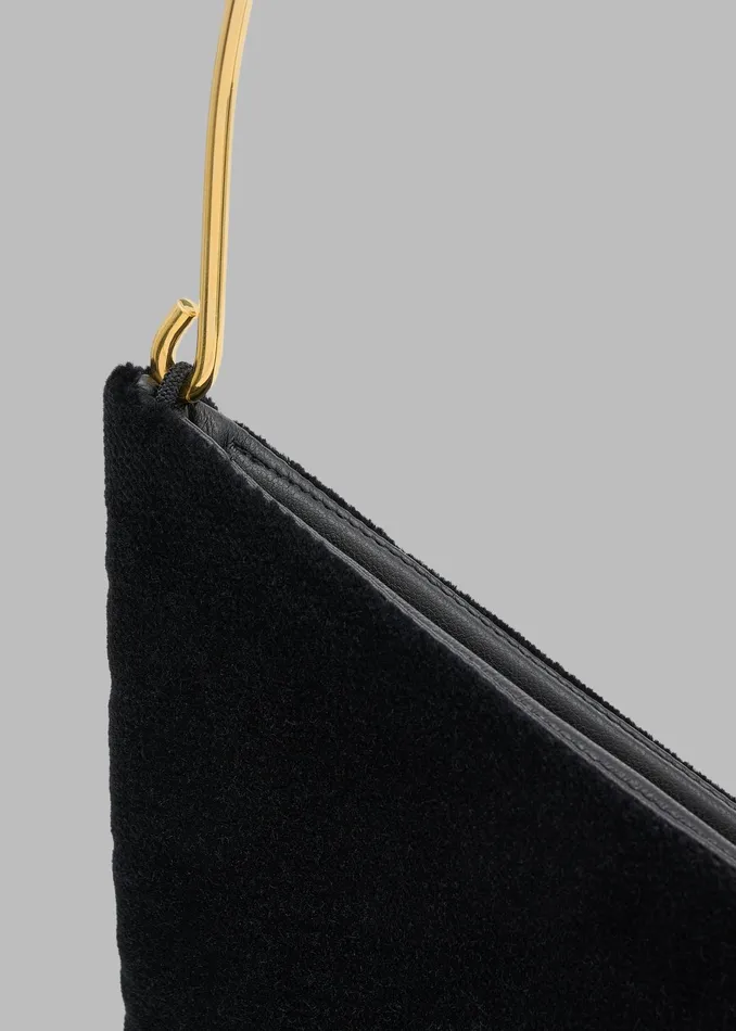 The Frankie Shop Bevza Grain Clutch 8211 Black 8211 Women