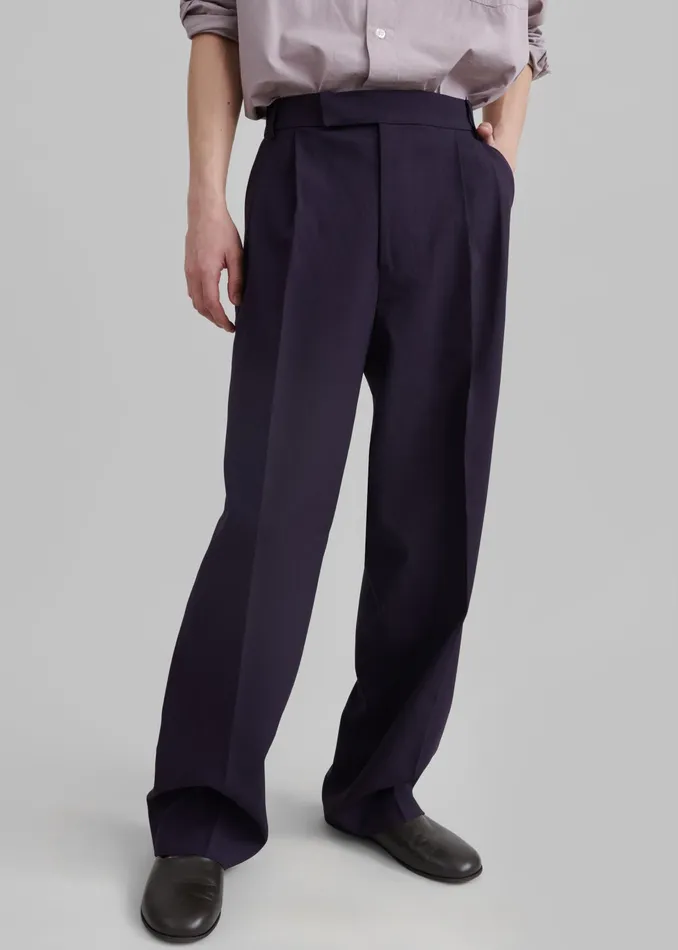 The Frankie Shop Bottoms Beo Suit Pants 8211 Purple 8211 Men