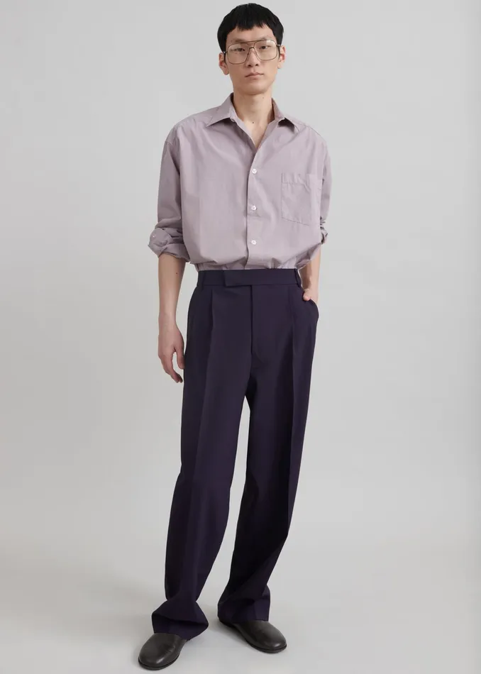 The Frankie Shop Bottoms Beo Suit Pants 8211 Purple 8211 Men