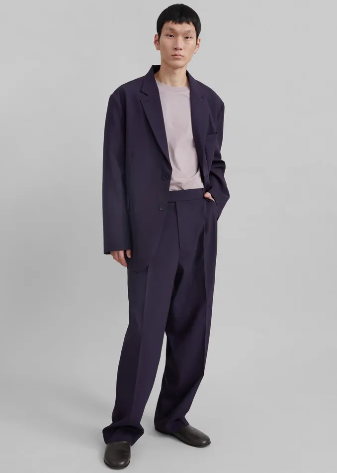 The Frankie Shop Bottoms Beo Suit Pants 8211 Purple 8211 Men