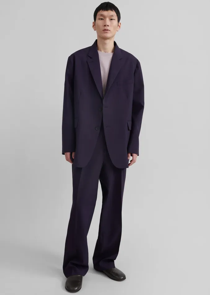 The Frankie Shop Bottoms Beo Suit Pants 8211 Purple 8211 Men