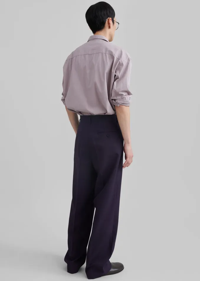 The Frankie Shop Bottoms Beo Suit Pants 8211 Purple 8211 Men
