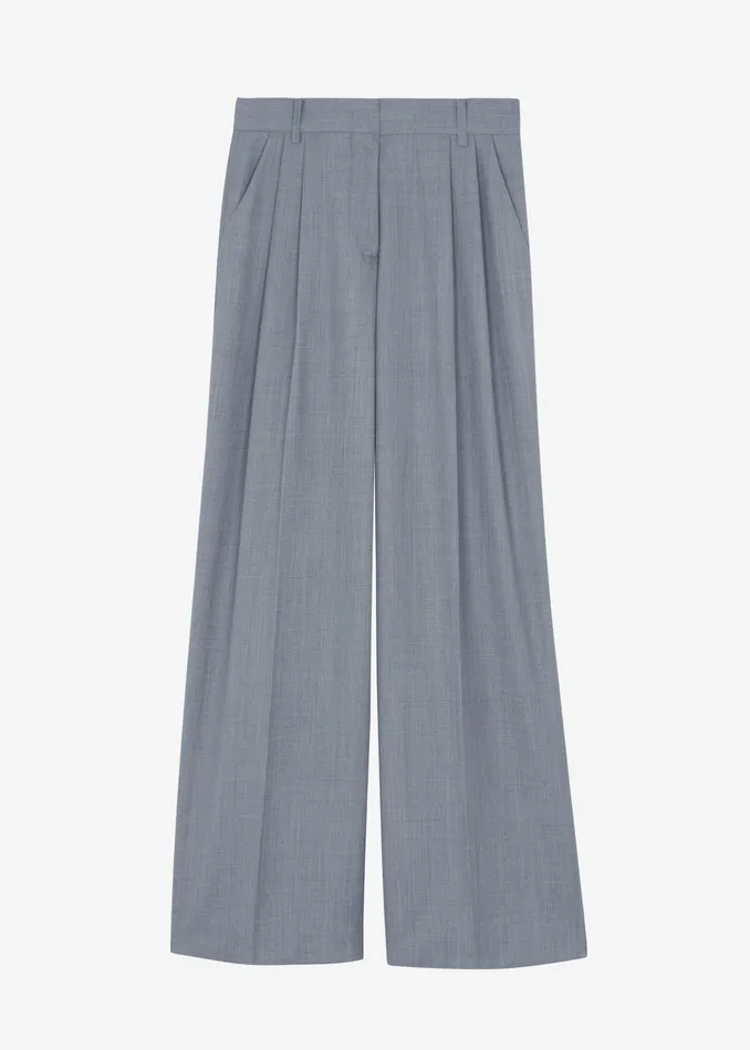 The Frankie Shop Bottoms Jorae Pleated Trousers 8211 Grey 8211 Women