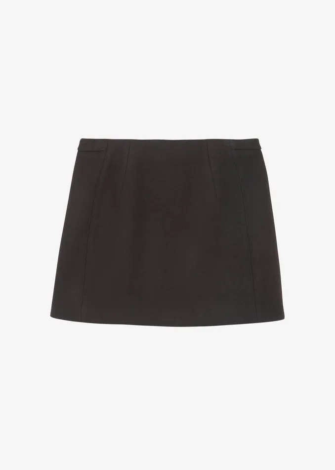 The Frankie Shop Bottoms Kerrigan Wool Mini Skirt 8211 Brown 8211 Women