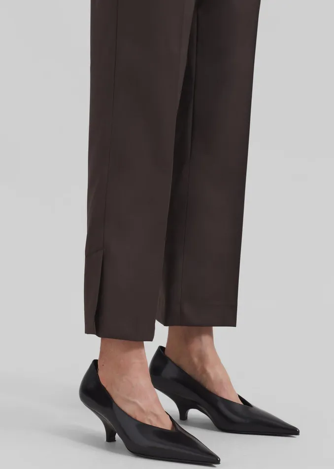 The Frankie Shop Bottoms Loulou Studio Dorkas Pants 8211 Choco 8211 Women