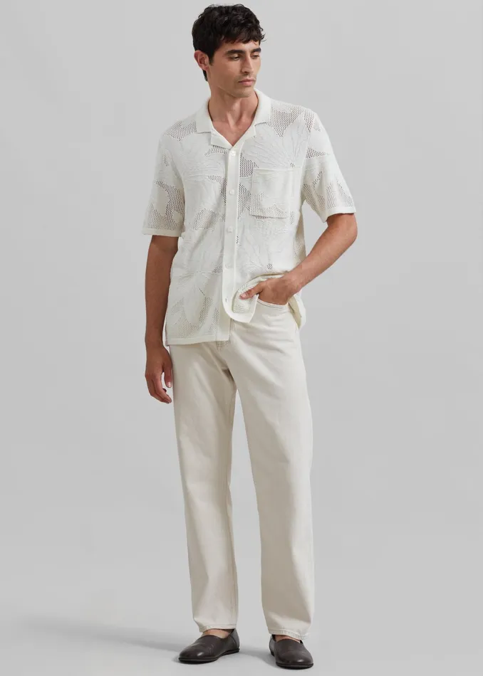 The Frankie Shop Bottoms Samse Samse Saeddie Jeans 8211 Natural 8211 Men