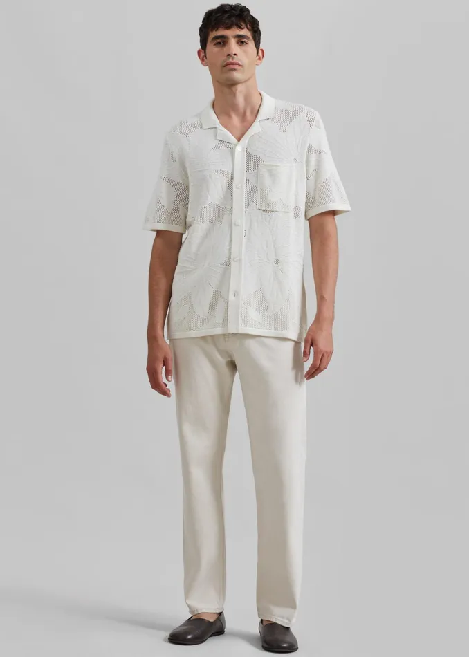 The Frankie Shop Bottoms Samse Samse Saeddie Jeans 8211 Natural 8211 Men