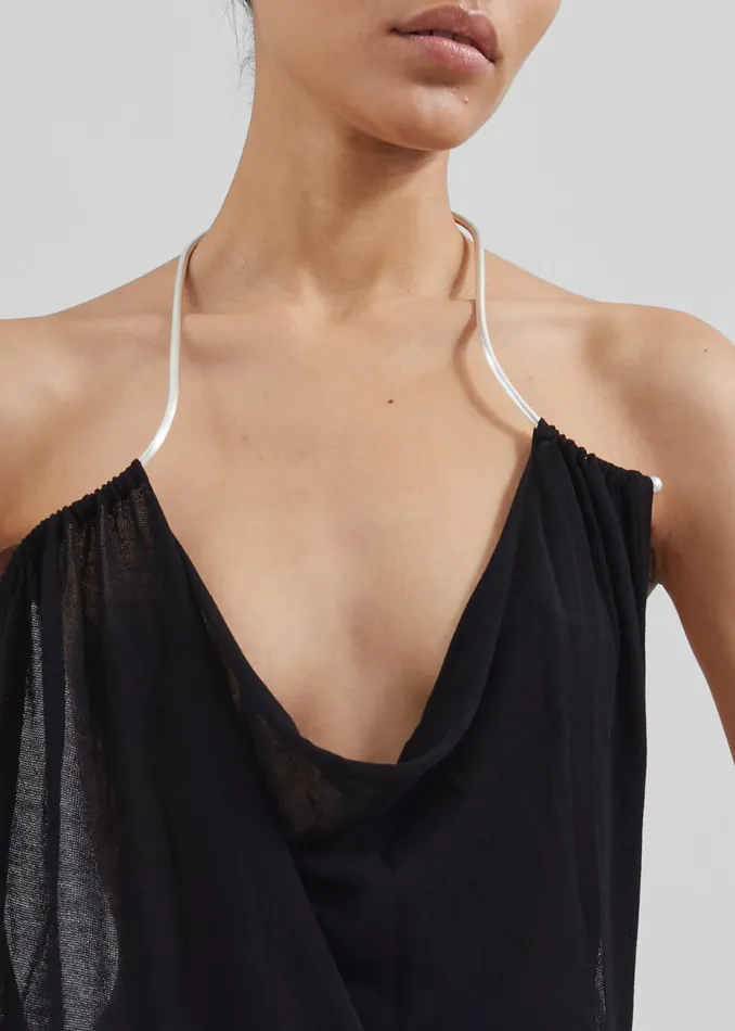 The Frankie Shop Dresses Christopher Esber Petra Knit Necklace Dress 8211 Black 8211 Women