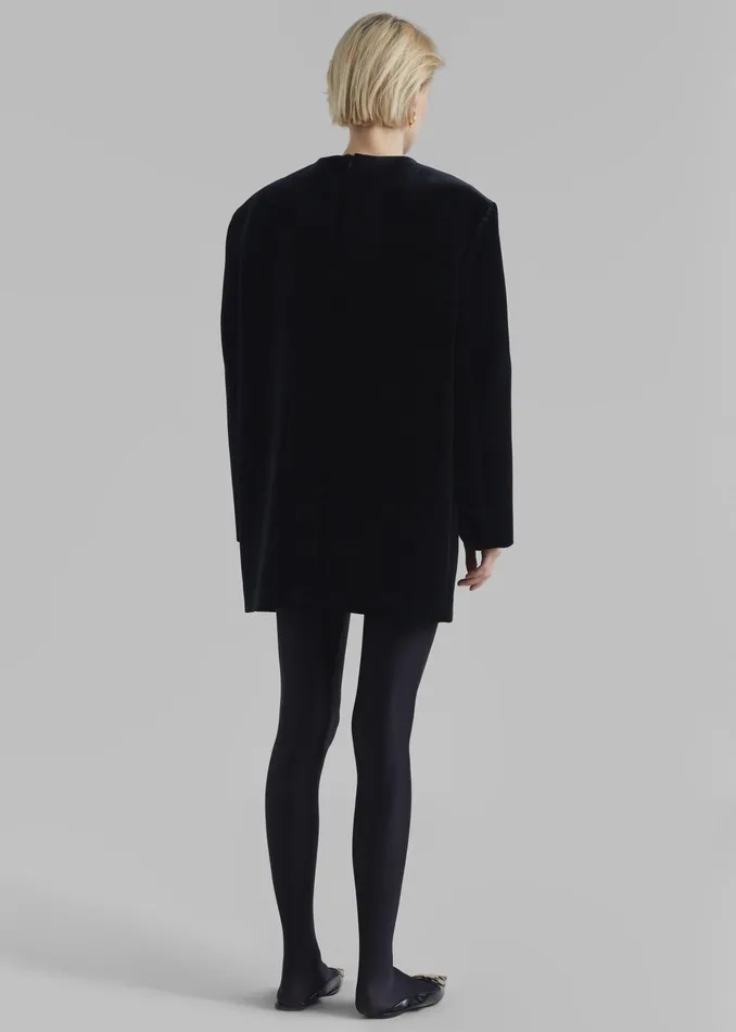 The Frankie Shop Dresses Madison Mini Velvet Dress 8211 Black 8211 Women