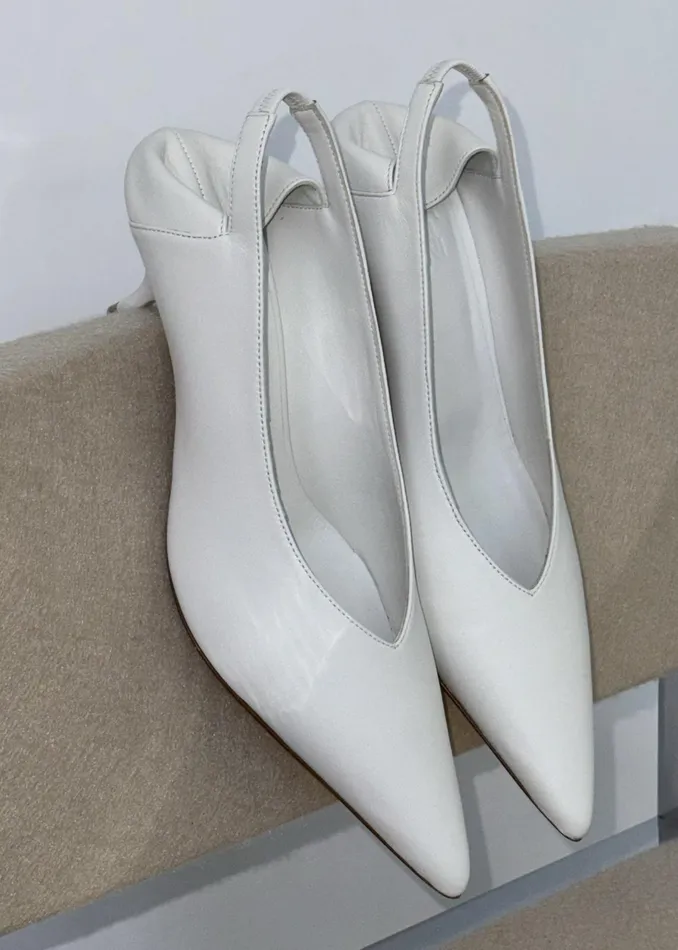The Frankie Shop Gia Borghini X Heidi Bivens Heloise Heels 8211 Oyster 8211 Women