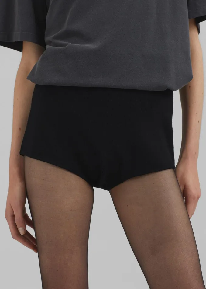 The Frankie Shop Loungewear Alissa Knit Briefs 8211 Black 8211 Women