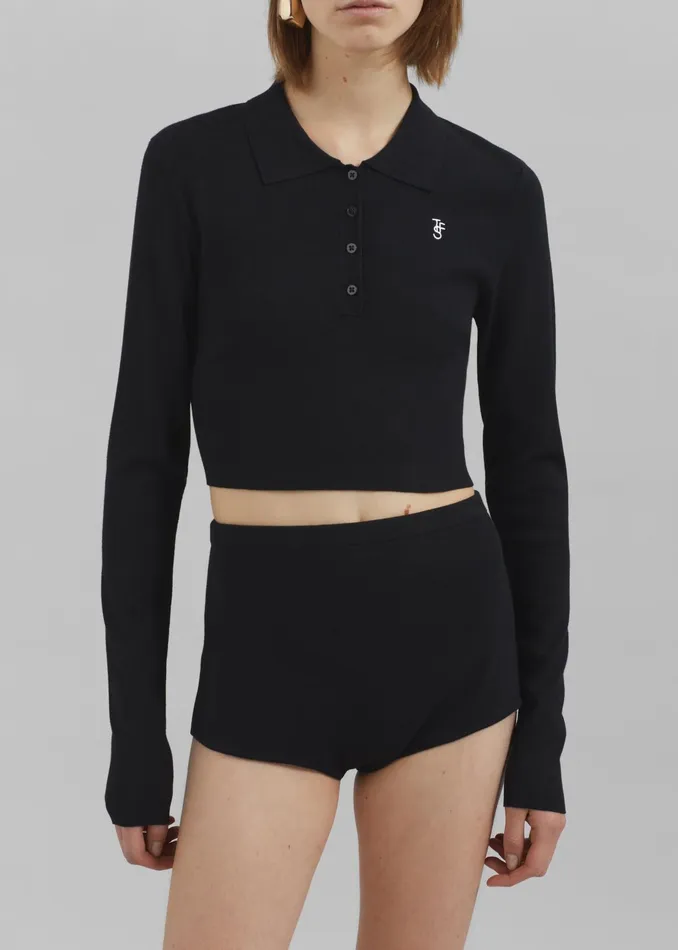 The Frankie Shop Loungewear Alissa Knit Briefs 8211 Black 8211 Women