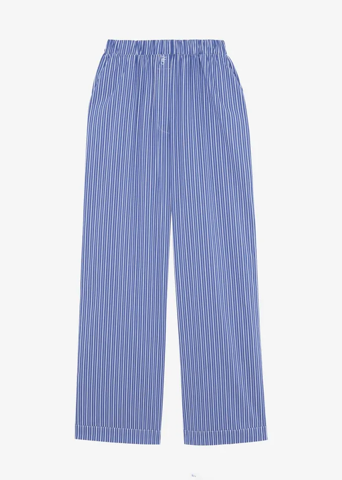 The Frankie Shop Loungewear Mirca Elastic Pants 8211 Blue Multi Stripe 8211 Women