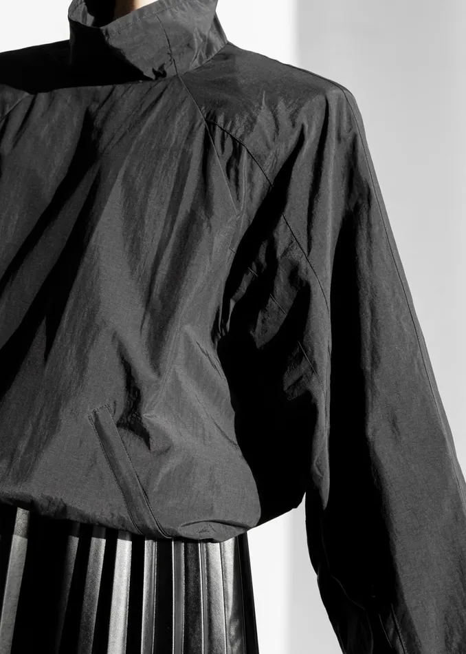 The Frankie Shop Outerwear Doyle Mockneck Anorak 8211 Black 8211 Women