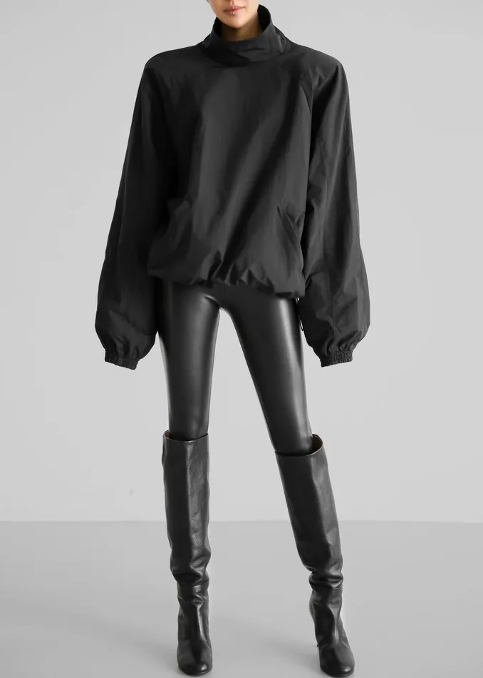 The Frankie Shop Outerwear Doyle Mockneck Anorak 8211 Black 8211 Women